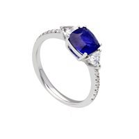 Anello Gioielleria Dossena  Donna Preziosi in Oro Zaffiro blu L4ACD ZAFFIRO BLU